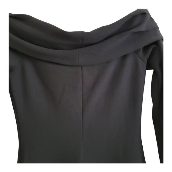 Bec + Bridge Black Off Shoulder Dress Long Sleeve Size 8 New with Tag - Picture 7 of 11
